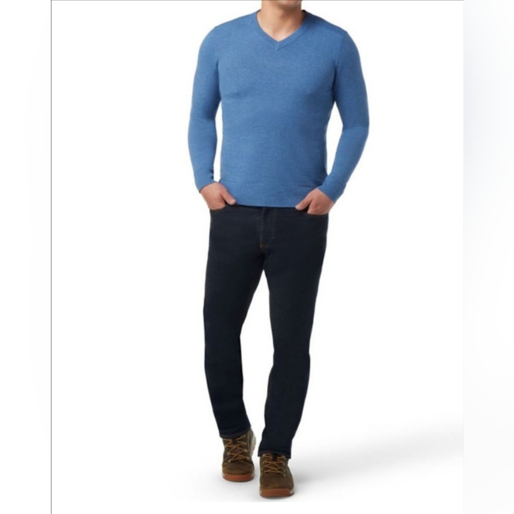 Smartwool Men's knit sweater v neck blue xL